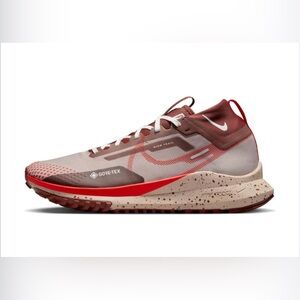 Nike React Pegasus Trail 4 Gore-Tex Low Diffused Taupe Picante Red